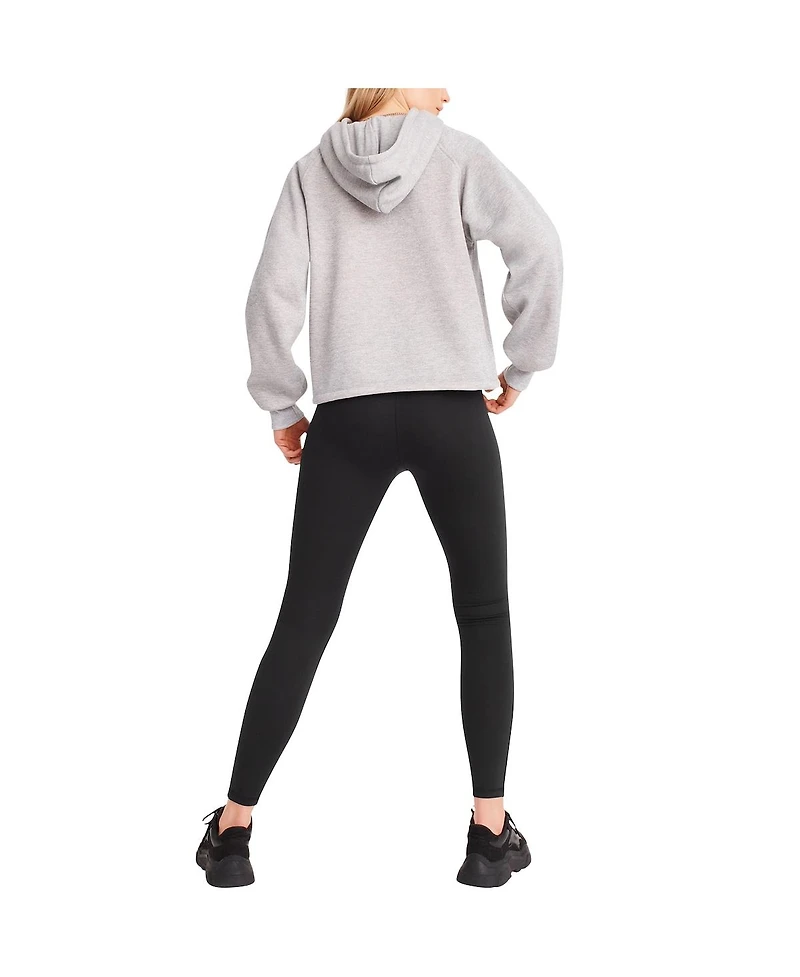Dkny Women's Heather Gray Los Angeles Rams Debbie Dolman Raglan Pullover Hoodie