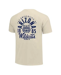 Image One Men's Cream Arizona Wildcats Comfort Colors Mascot Overlay T-Shirt