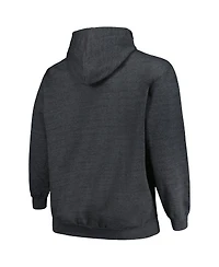 Profile Men's Heather Charcoal Colorado Avalanche Big Tall Arch Over Logo Pullover Hoodie