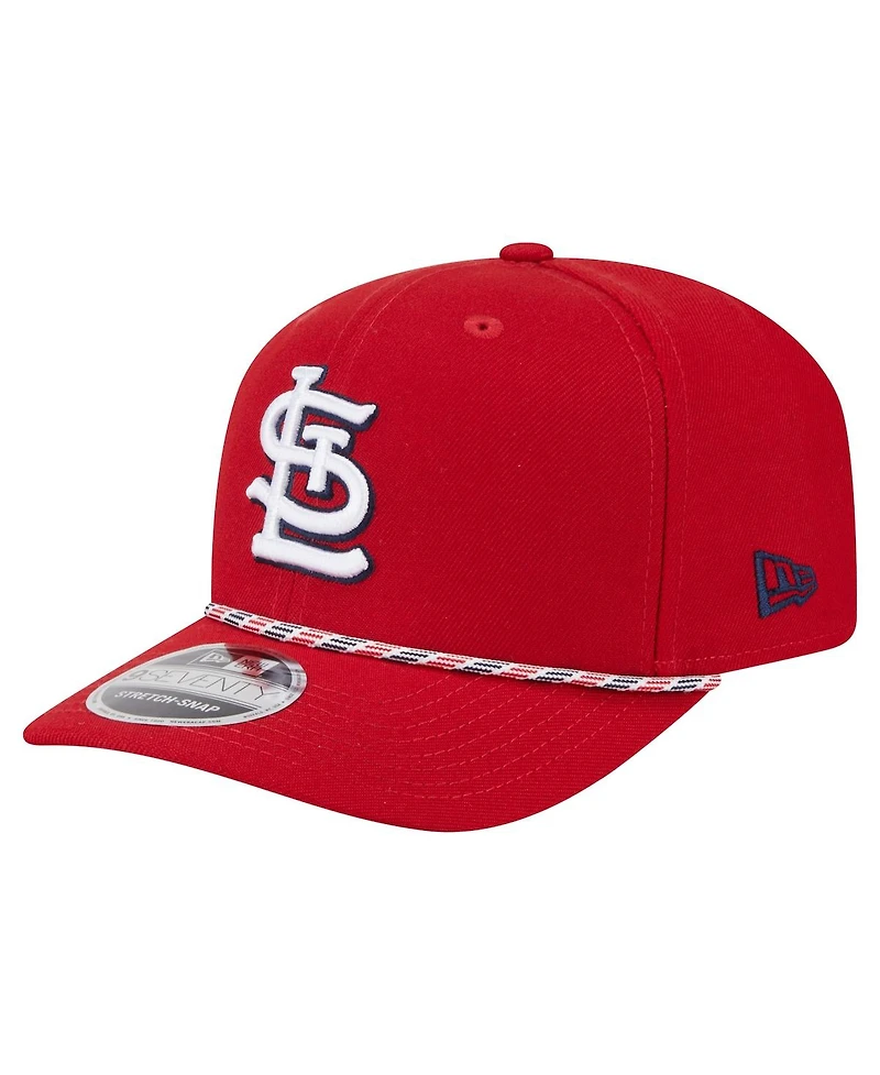 New Era Men's Red St. Louis Cardinals Multi-Rope 9Seventy Stretch-Snap Hat