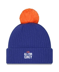 New Era Men's Royal Fc Cincinnati 2025 Jersey Hook Cuffed with Pom Knit Hat