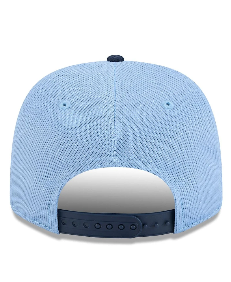 New Era Men's Sky Blue/Navy Sporting Kansas City 2025 Jersey Hook 9SEVENTY Stretch-Snap Hat