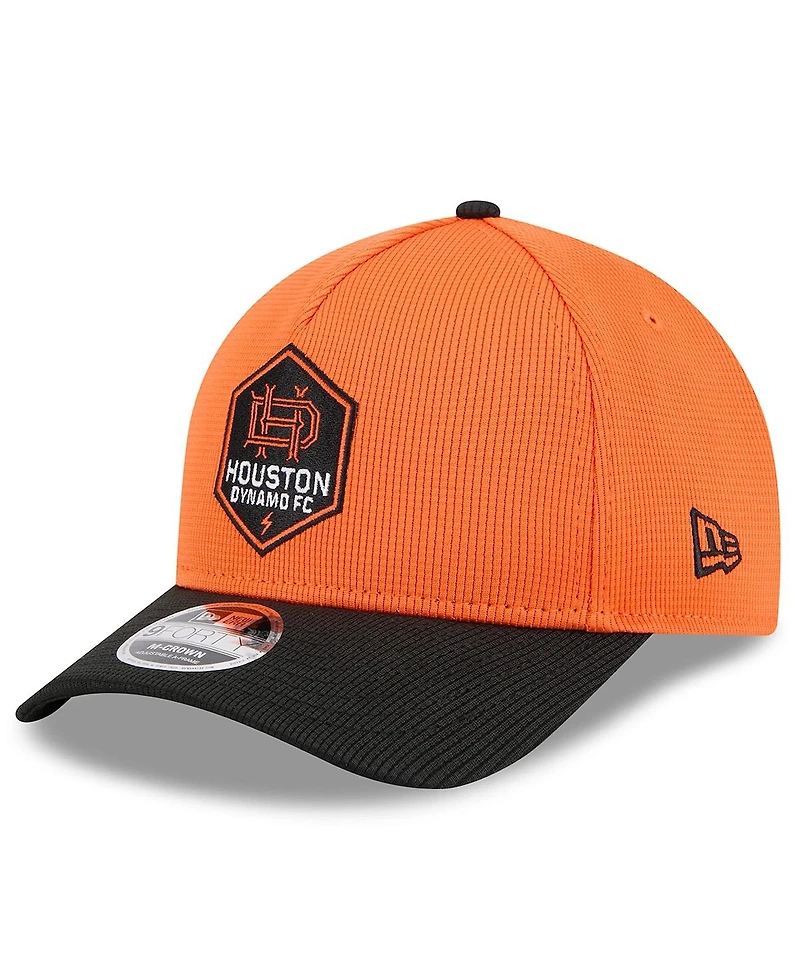 New Era Men's Orange Houston Dynamo Fc 2025 Jersey Hook 9FORTY M-Crown Adjustable Hat