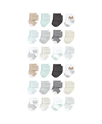 Luvable Friends Baby Boys Unisex Cotton Rich Terry Socks 24-Pack