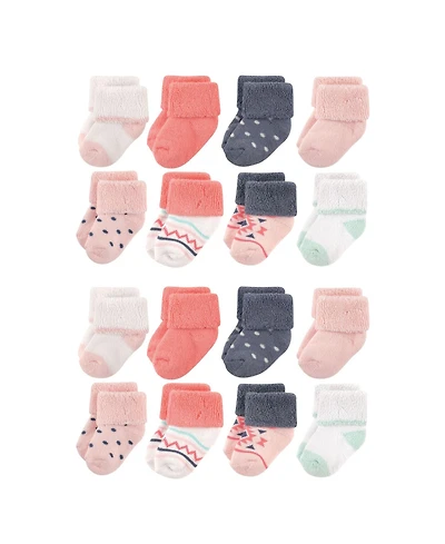 Luvable Friends Baby Boys Comfort Terry Socks Bulk Pack (8 Pairs)