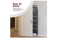 4-Stept Foldable Step Ladder with Tool Tray and Wide Non Slip Pedals, Convenient Handrails