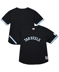 Mitchell & Ness Men's Black North Carolina Tar Heels On The Clock Full-Button Fashion Jersey