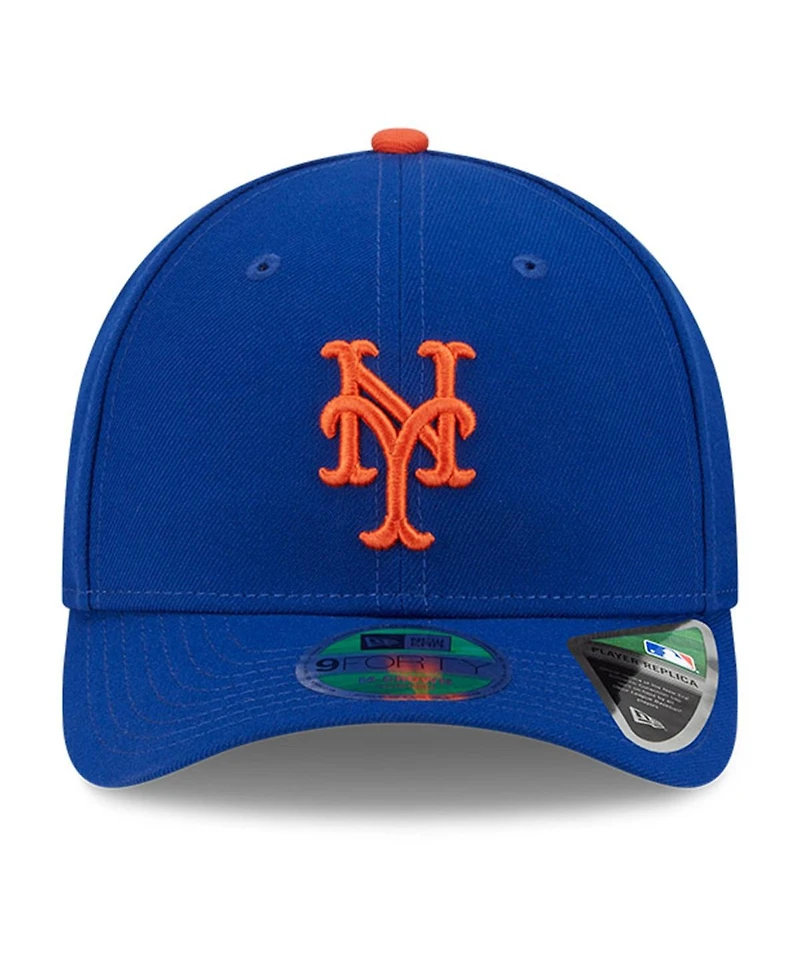 New Era Men's Royal New York Mets Player Replica 9FORTY Adjustable Hat