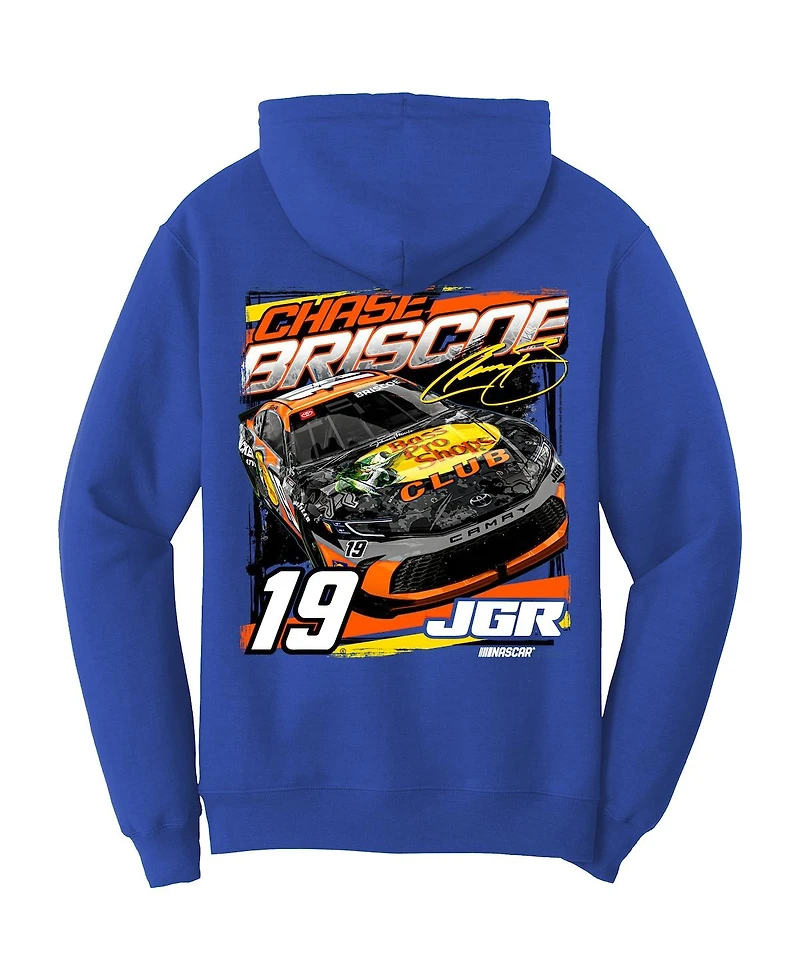 Joe Gibbs Racing Team Collection Men's Royal Chase Briscoe Bass Pro Shops Car Pullover Hoodie