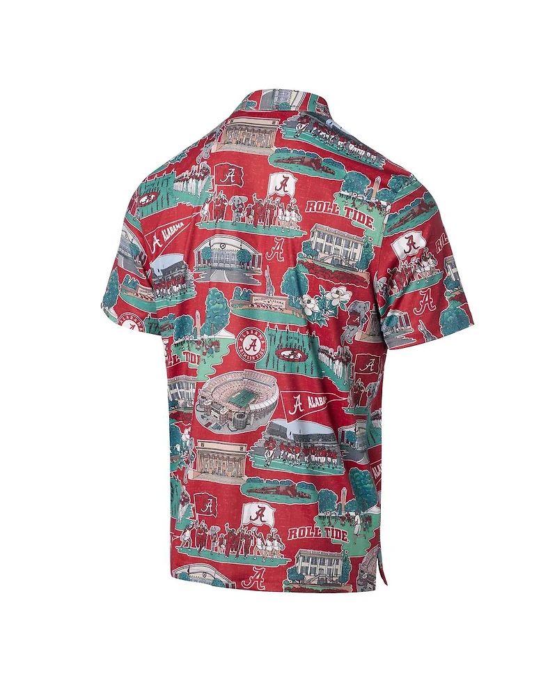 Reyn Spooner Men's Crimson Alabama Tide Scenic Polo Shirt