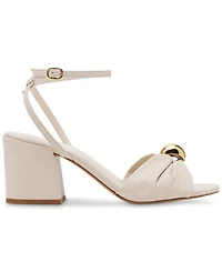 Steve Madden Women's Caden Knotted Embellished Block-Heel Sandals