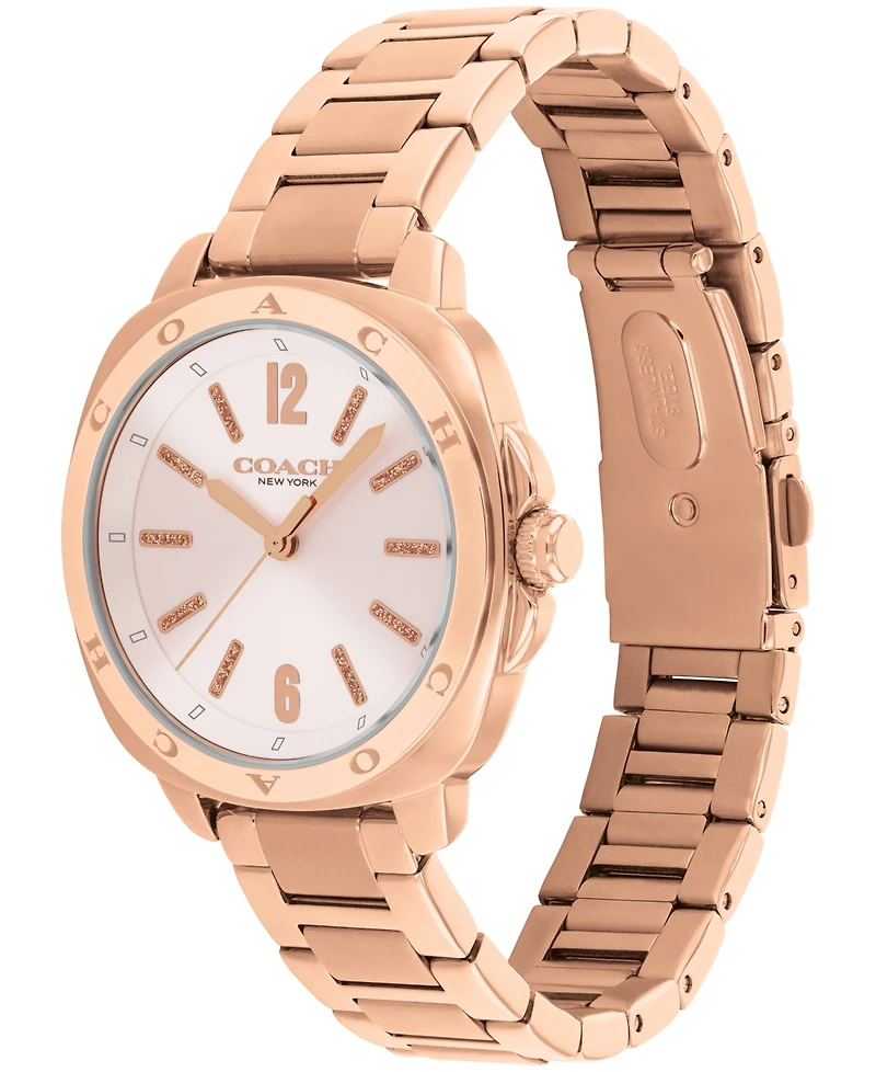 Coach Women's Kitt Rose Gold Stainless Steel Bracelet Watch, 34mm
