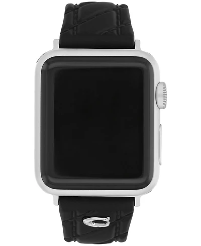 Coach Women's Quilted Silicone Apple Watch Strap 38mm, 40mm