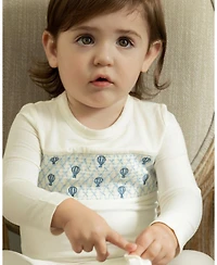 MeMoi Baby Boys "Hot Air Balloon" Smocked Footie