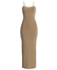 Jluxlabel Plus White Francesca Contrast Maxi Dress
