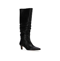 Kalila Black Leather Boots