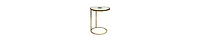 Marble & Agate Inlay End Table – Foil Finish Iron Frame for a Luxe Look