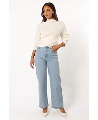 Petal and Pup Women's Tuilly Wrap Front Knit Sweater