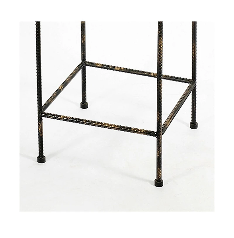 Scrolled Plant Stand with Square Top for Elegant Indoor and Outdoor Display