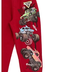 Monster Jam Boys T-Shirt and Fleece Jogger Pants Outfit Set