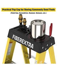 Fiberglass Step Ladder 6-Step 300LBS Yellow