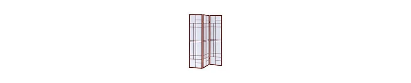 3-Panel Wooden Folding Screen – Traditional Room Partition & Privacy Divider