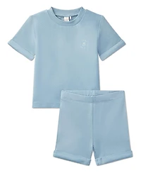 MeMoi 2 Piece Baby and Toddler "Feel The Beat" Stretch Tee Shorts Set
