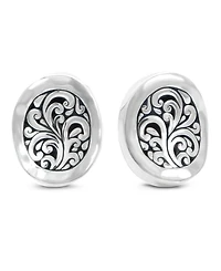 Devata Filigree Stud Earrings in Sterling Silver