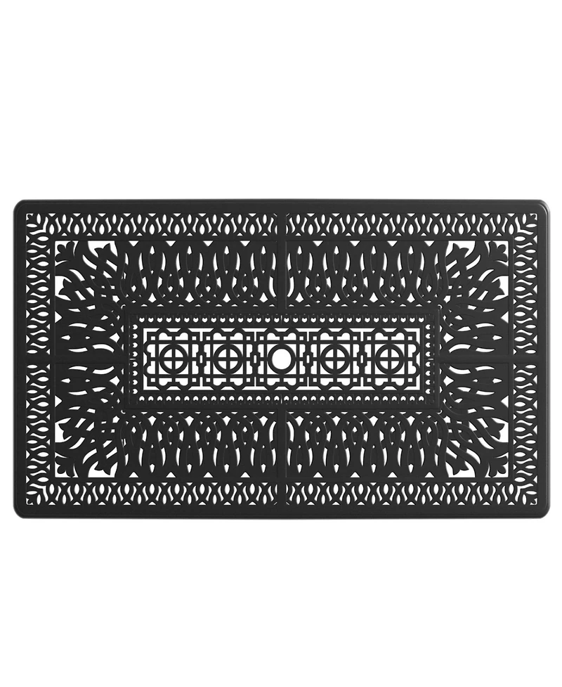 Streamdale 7-pc Cast Aluminum Dining Set, 6 Swivel Chairs, Rectangular Table