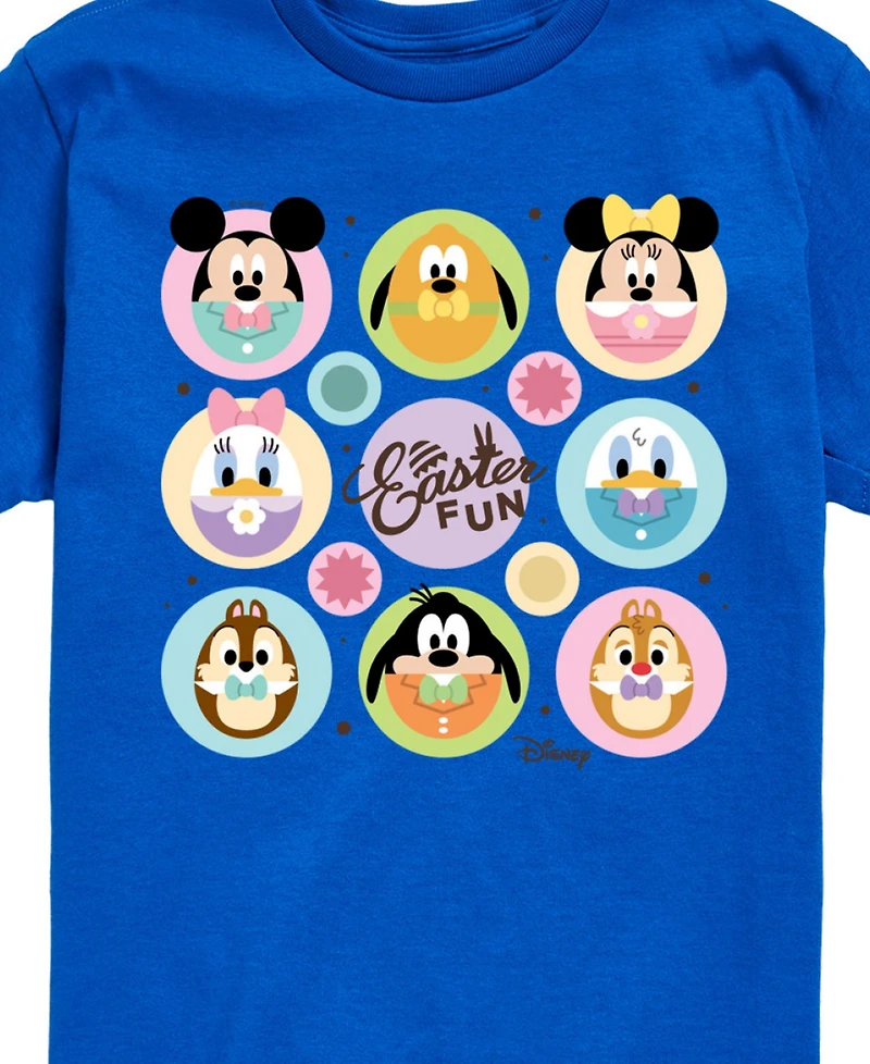 Disney Big Boys Mickey Easter Characters Graphic T-Shirt