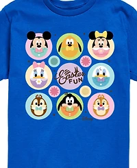 Disney Big Boys Mickey Easter Characters Graphic T-Shirt