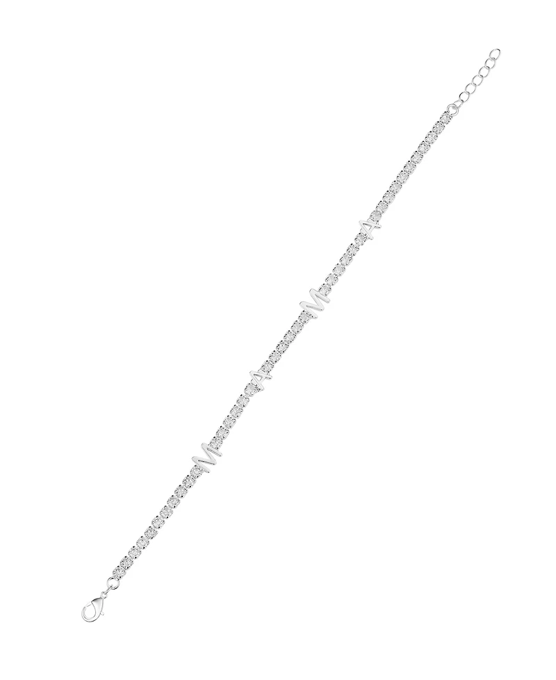 Unwritten Cubic Zirconia Mama Tennis Bracelet