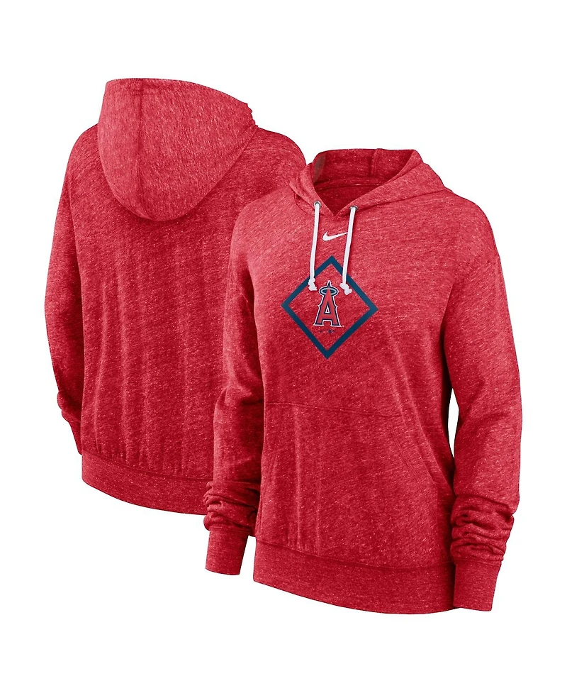 Nike Women's Red Los Angeles Angels Diamond Icon Gym Vintage Lightweight Hooded Top