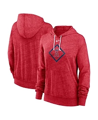 Nike Women's Red Los Angeles Angels Diamond Icon Gym Vintage Lightweight Hooded Top