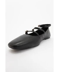 Serena Leather Mary Jane Flats