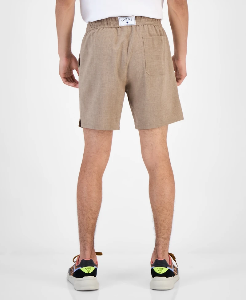 Guess Men's Solid Drawstring Swim Trunks