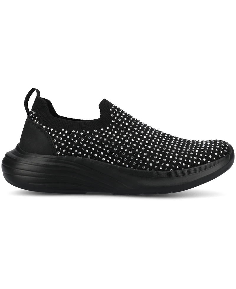 Journee Collection Women's Linnea Embellished Slip On Sneakers