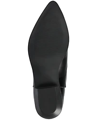 Journee Collection Women's Fritzie Western Pointed Toe Comfort Ankle Booties