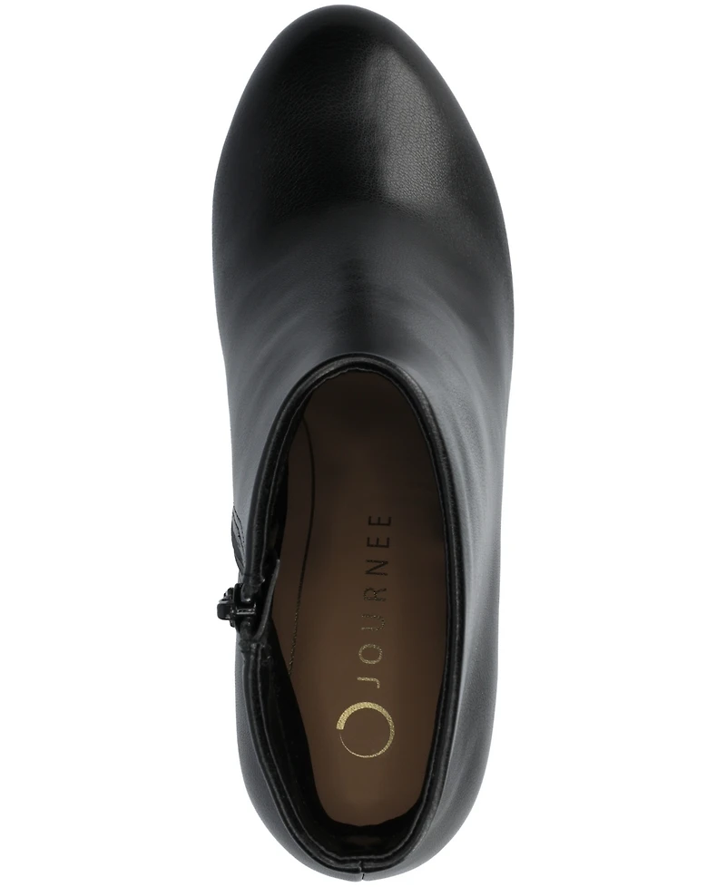 Journee Collection Women's Kit Zipper Comfort Dress Booties