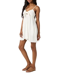 O'Neill Juniors' Natalya Sleeveless Tie-Front Mini Dress