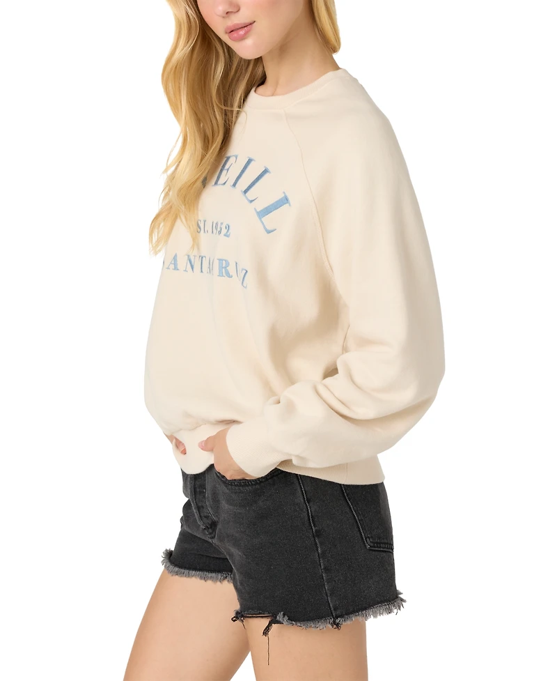 O'Neill Juniors' Boardwalk Tapioca Pullover Fleece Sweatshirt