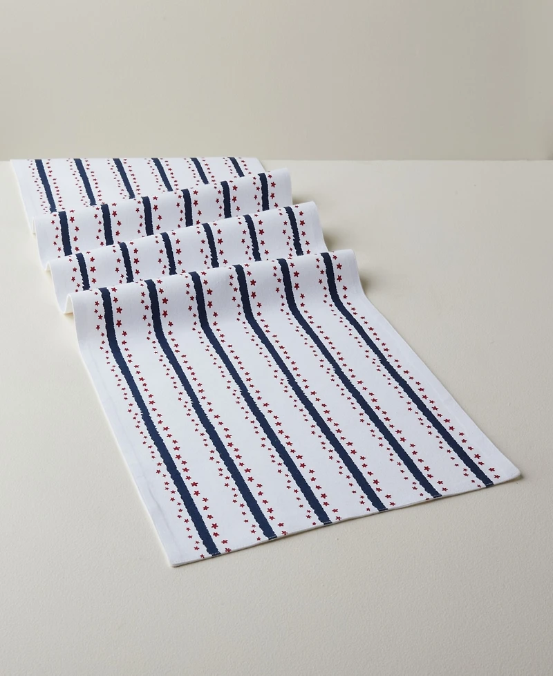 Tableau Mini Stars and Stripes Americana Table Runner, 72" x 14"