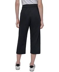 Dkny Sport Women's Studded-Logo Cropped Pants