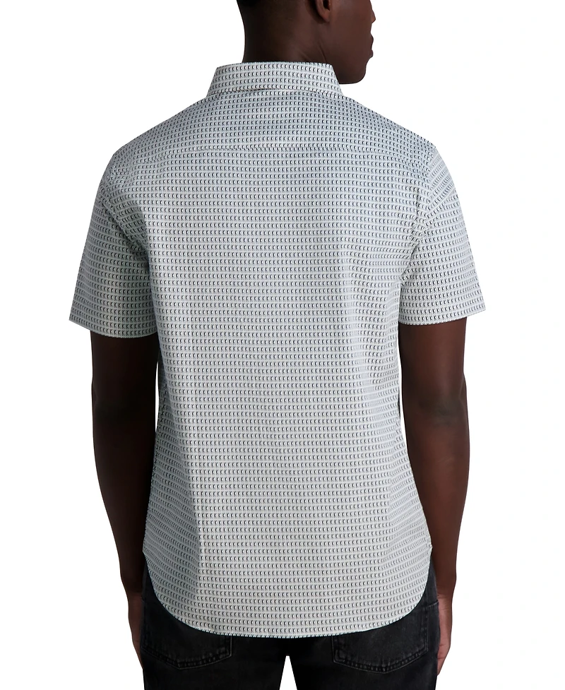 Karl Lagerfeld Paris Men's All-Over K-Logo Shirt