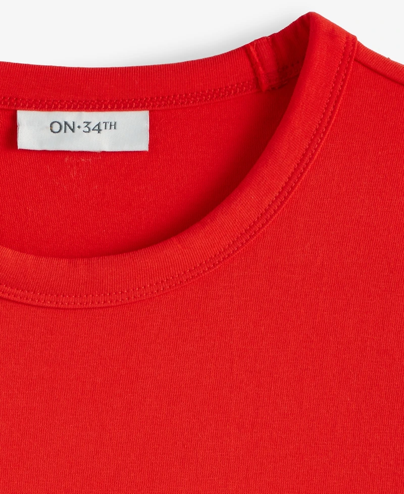 On 34th Women's Essential Crewneck T-Shirt, Exclusively at Macy's