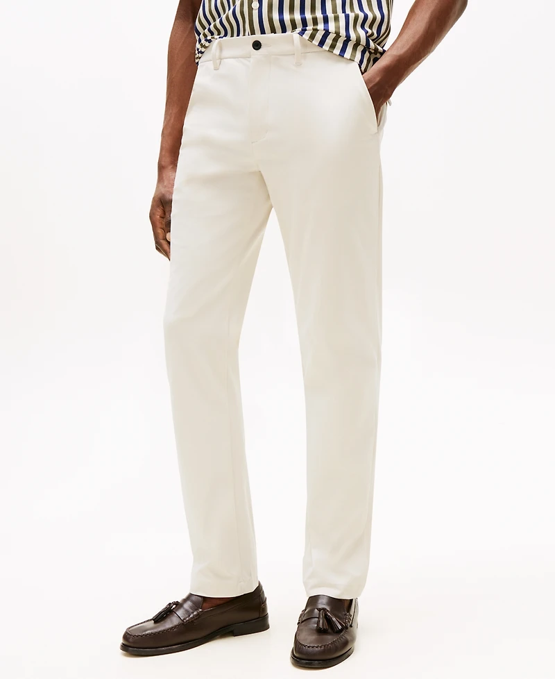 Tommy Hilfiger Men's Denton Tailored Fit Knit Tech Chinos