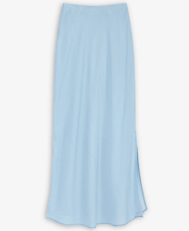 On 34th Women's Chambray Maxi Slip Skirt, Exclusively at Macy's