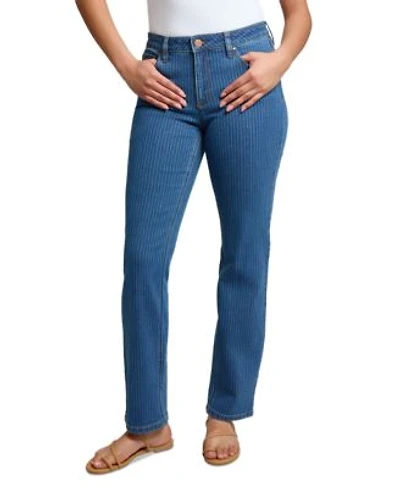 Jones New York Womens Lexington Mid Rise Straight Leg Denim Jeans 2p 16