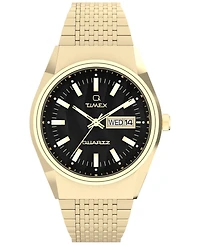 Timex Men's Analog Gold-Tone Stainless Steel Watch, 38mm