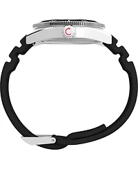 Timex Men's Analog Black Rubber Strap Watch, 41mm
